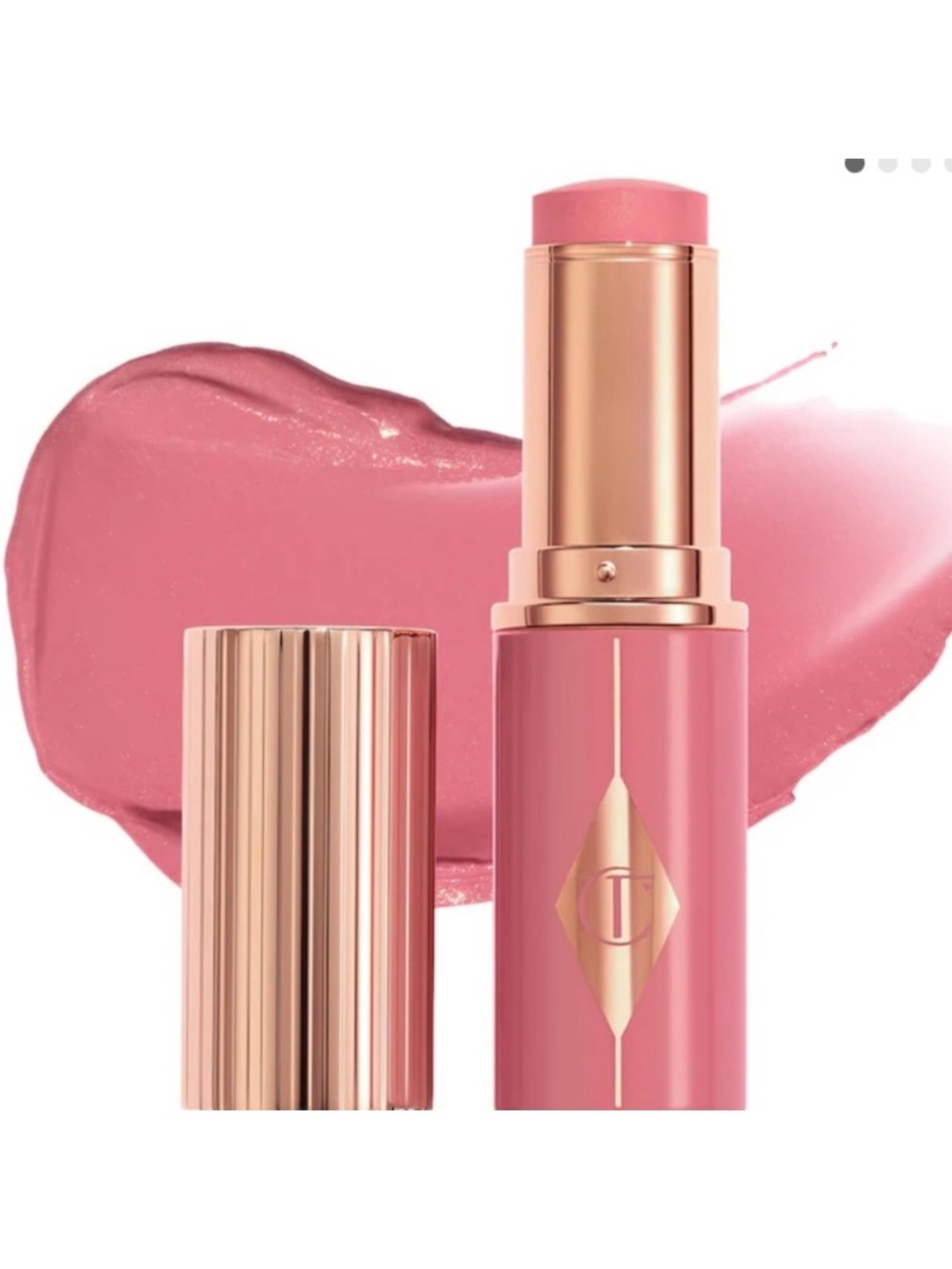 Charlotte Tilbury
Lip + Cheek Glow Blush Stick Hyaluronic Acid in Rosy Glow